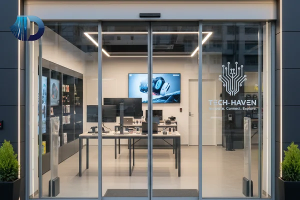 شیشه اتومات برای مغازه