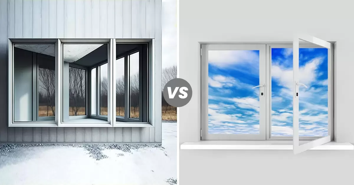 مقایسه بالکن شیشه ای و پنجره upvc
