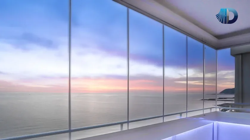 شیشه بالکن تاشو